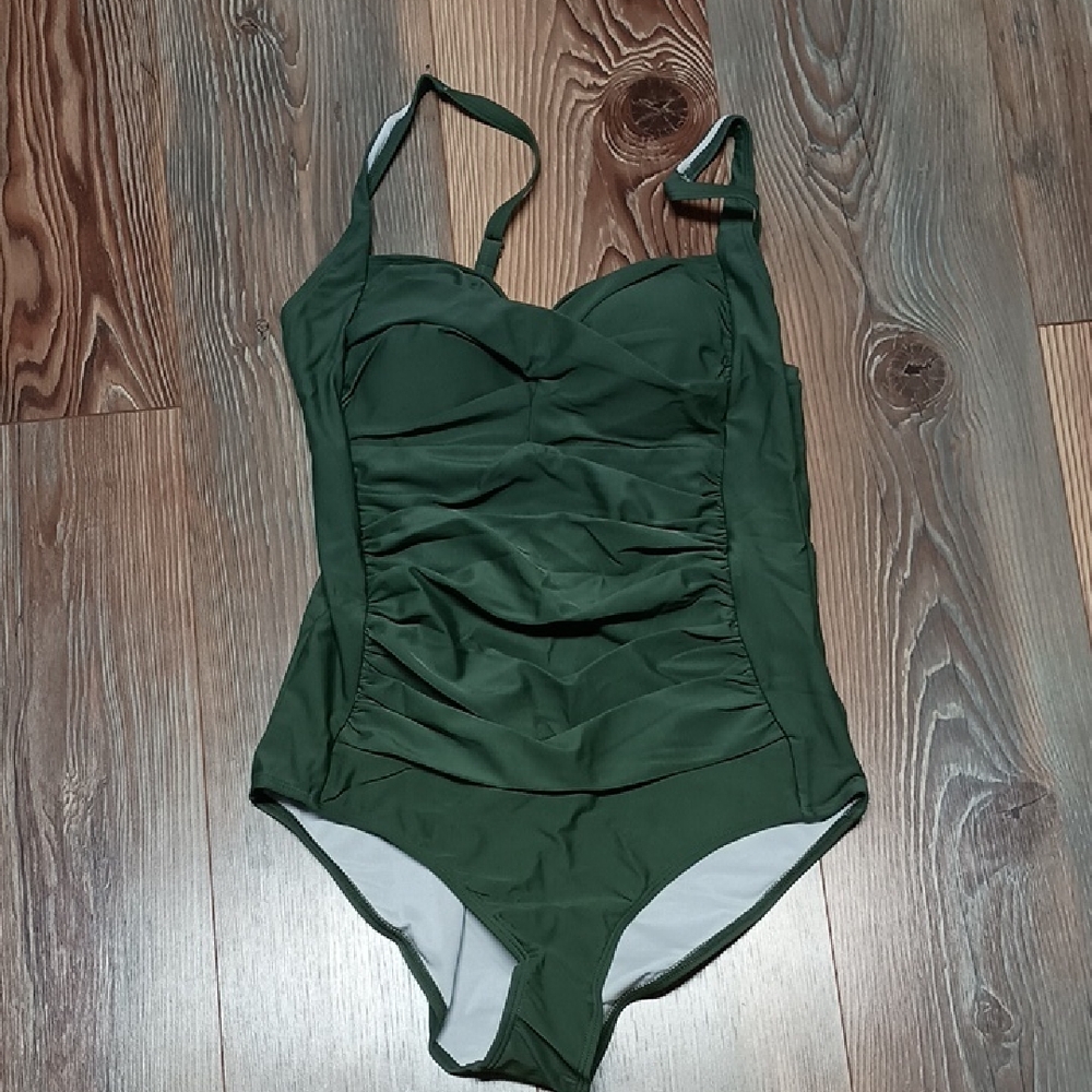 Green One-Piece Swimsuit